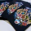 Three Full Colour Stag’s Head Art Postcards with Details of the Four Elements of Nature Earth Air Fire and Water