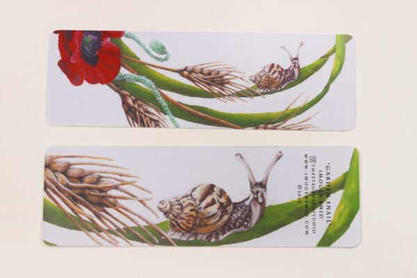 Snail Bookmarks inspired by the beauty of these small slimy creatures that not everybody always appreciates.
