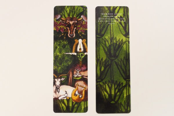 Mythology Bookmarks inspired by Horned Gods used as Fertility symbols in Ancient Greek, Celtic, Egyptian and Indian Cultures
