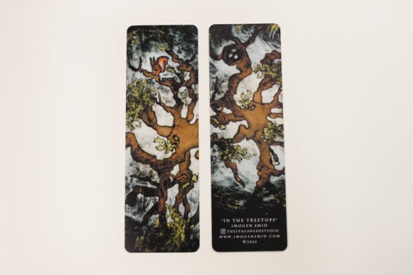 Oak tree Bookmarks inspired by the magic of staring up into trees and seeing wonderful branch and leaf shapes and creatures