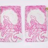 Pink coloured printing on both sides of Selkie bag, inspired by Scottish Irish mythological seal creature alike to mermaids